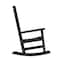 Flash Furniture Black All-Weather Classic Outdoor Rocking Chair LE-HMP-2002-110-BK-GG - alternate 8